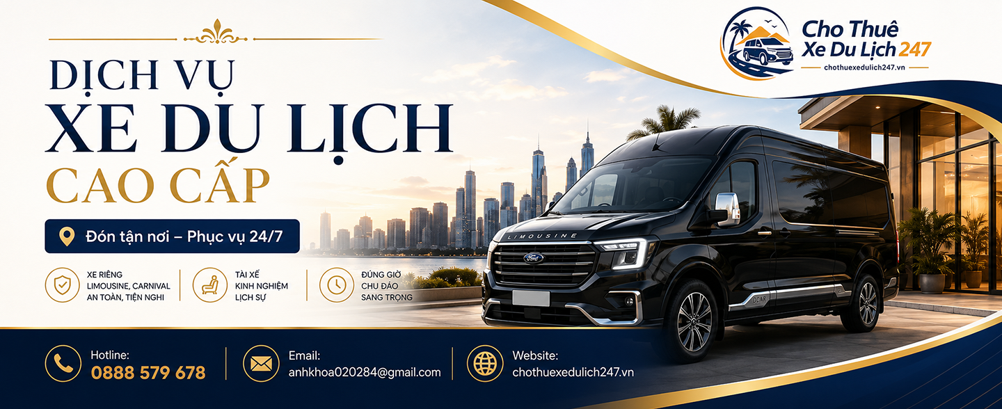 Banner Cho thuê xe du lịch 247